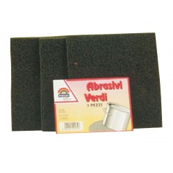 PANNO ABRASIVO VERDE PZ. 3